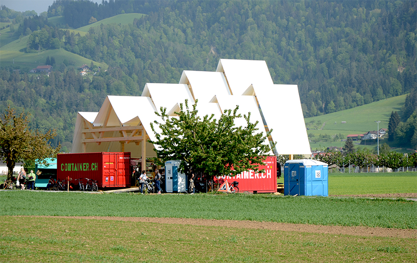 antonio scarponi's jungfrau pavilion in switzerland references the mountain panorama - 7
