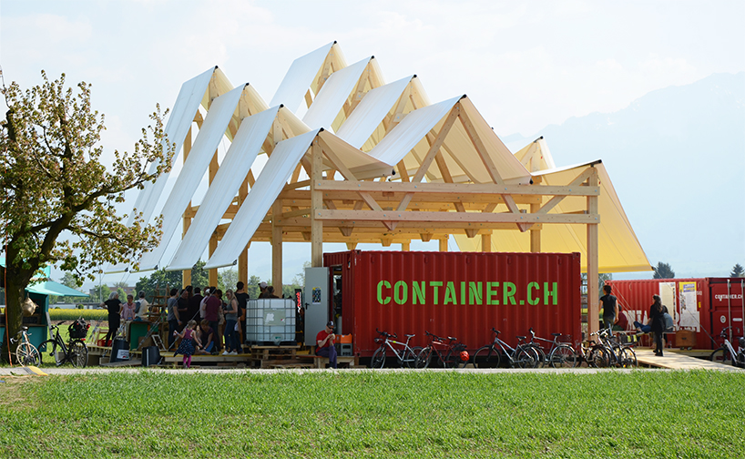 antonio scarponi's jungfrau pavilion in switzerland references the mountain panorama - 2