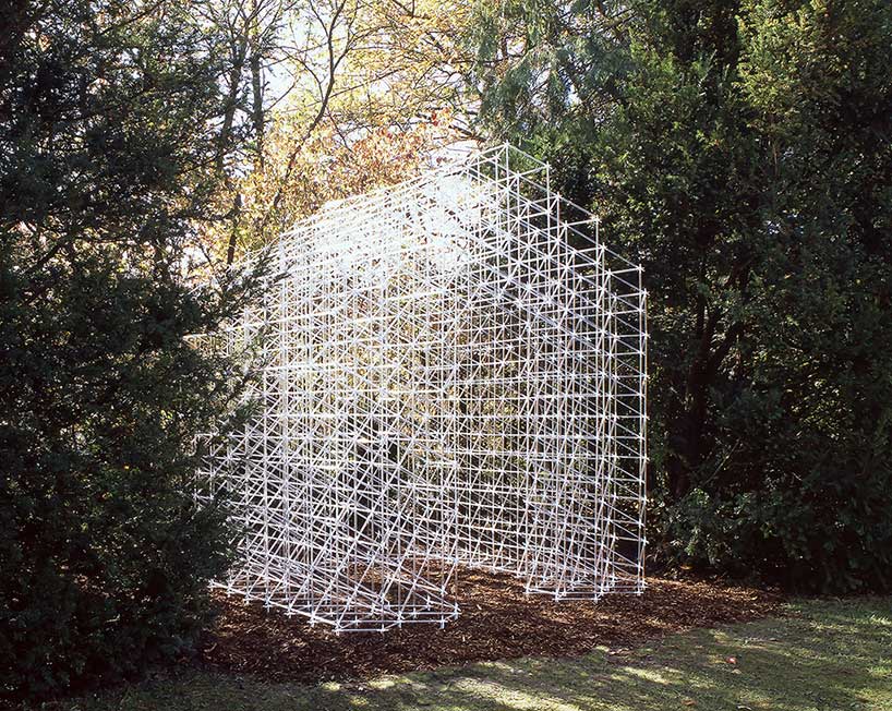 kawahara krause's acrylic glass garden shed challenges our perception