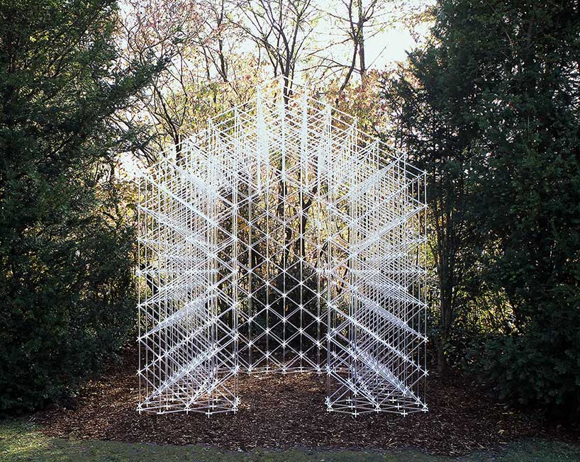 kawahara krause's acrylic glass garden shed challenges our