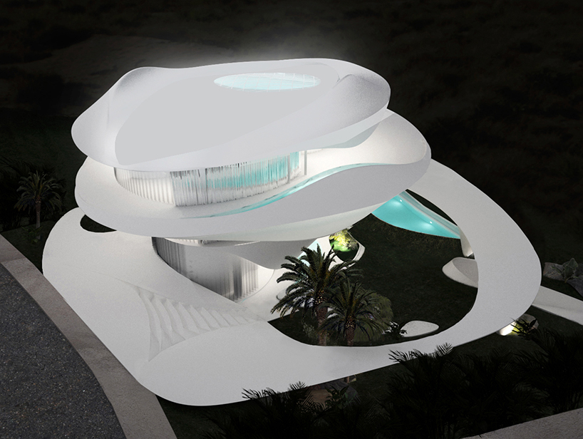 organic curves define 314 architecture studio's proposed house on the greek coast designboom