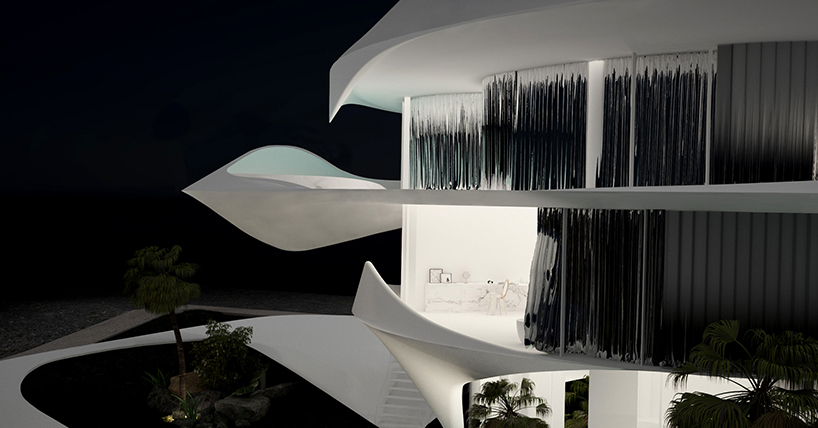 organic curves define 314 architecture studio's proposed house on the greek coast designboom