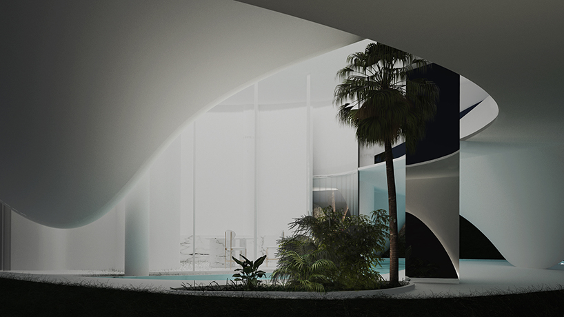 organic curves define 314 architecture studio's proposed house on the greek coast designboom