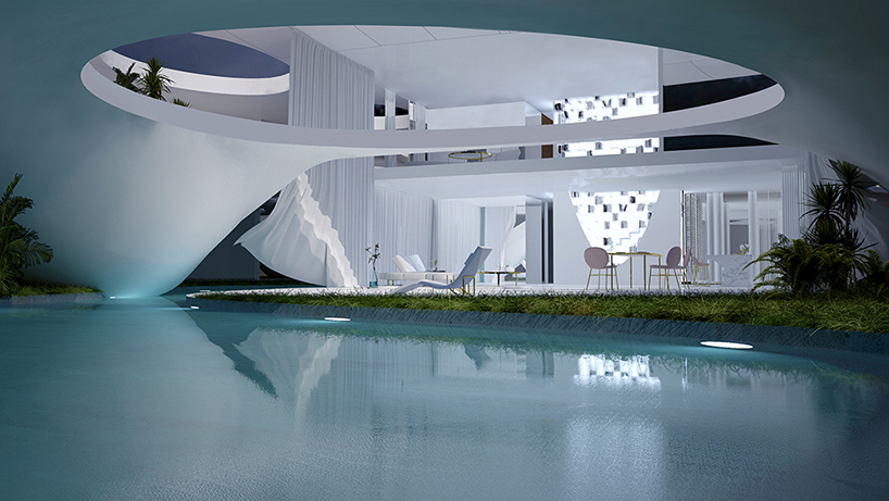 seashell-like reflective volumes complete residential proposal in athens by 314 architecture studio