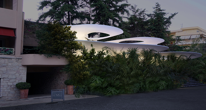 314 architecture studio integrates a butterfly into the athenian suburban landscape 6