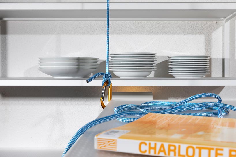 coudamy refurbishes a 19 sqm les arcs apartment with a space saving 'flying table' designboom