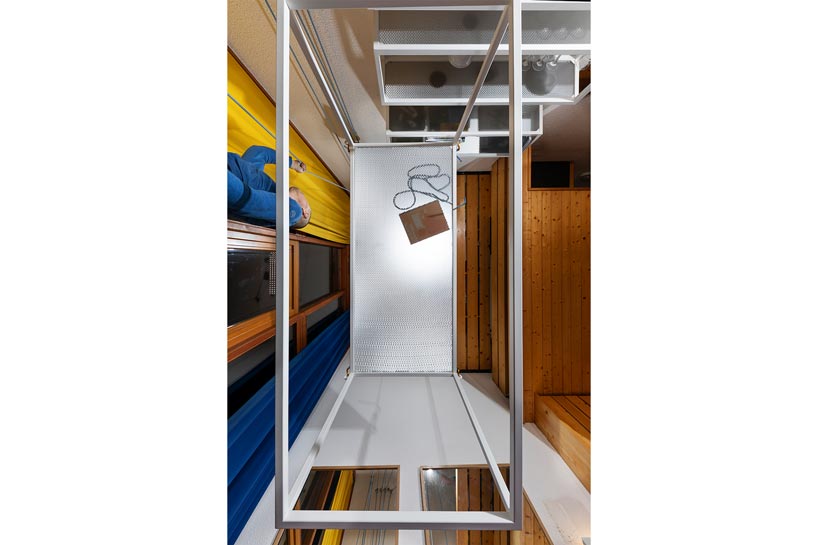 coudamy refurbishes a 19 sqm les arcs apartment with a space saving 'flying table' designboom