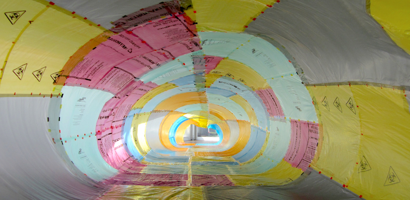 brydee rood creates a gigantic windsock sculpture to explore the issue of plastic pollution - 2