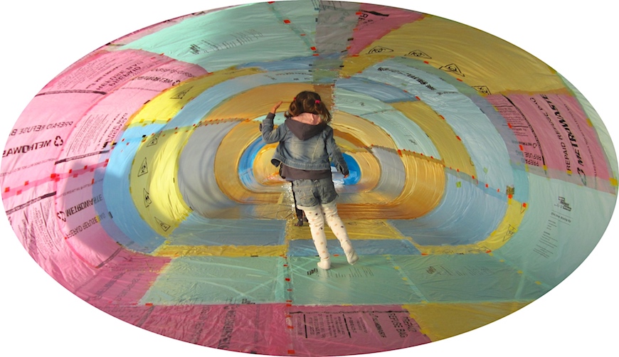 brydee rood creates a gigantic windsock sculpture to explore the issue of plastic pollution - 6