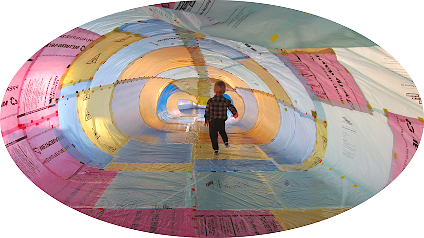 brydee rood creates a gigantic windsock sculpture to explore the issue of plastic pollution - 7