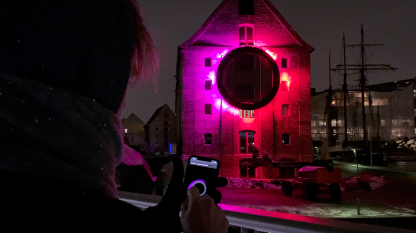 kollision reclaims the name 'CORONA' with an interactive light installation designboom