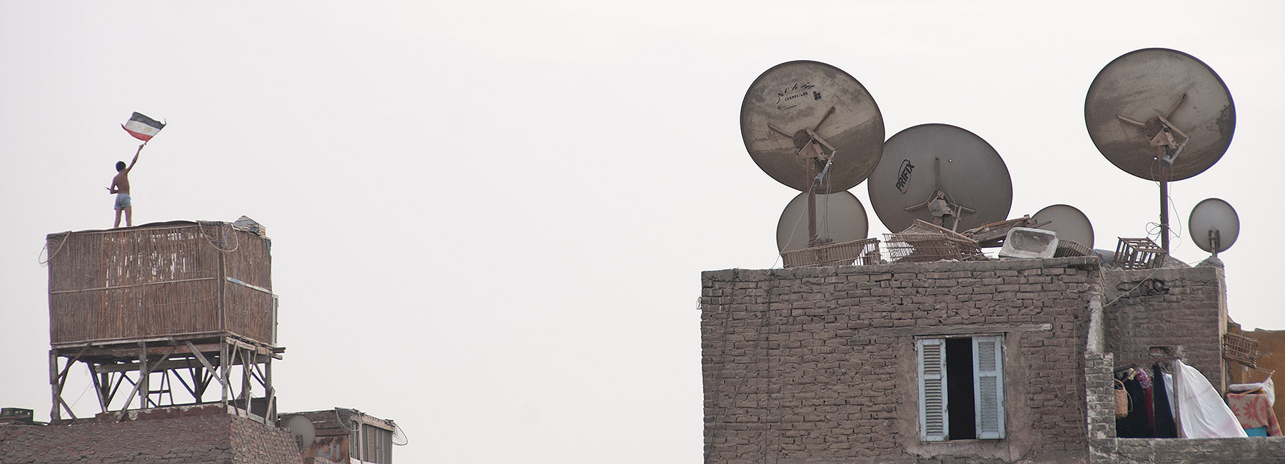 satellite dishes in north african cities, photographed by manuel alvarez diestro