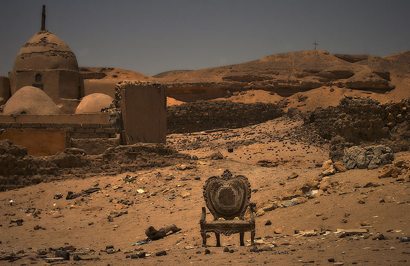 urban fabrics fuse with cemeteries in egyptian desert in manuel alvarez diestro’s photo series