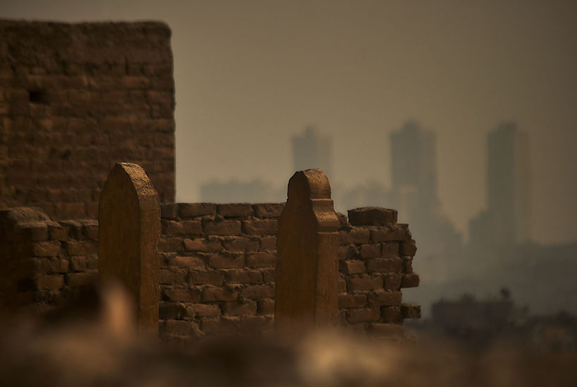 urban fabrics fuse with cemeteries in egyptian desert in manuel alvarez diestro’s photo series