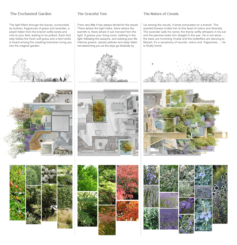 matteo cainer architects forêt urbaine parisian penthouse  designboom