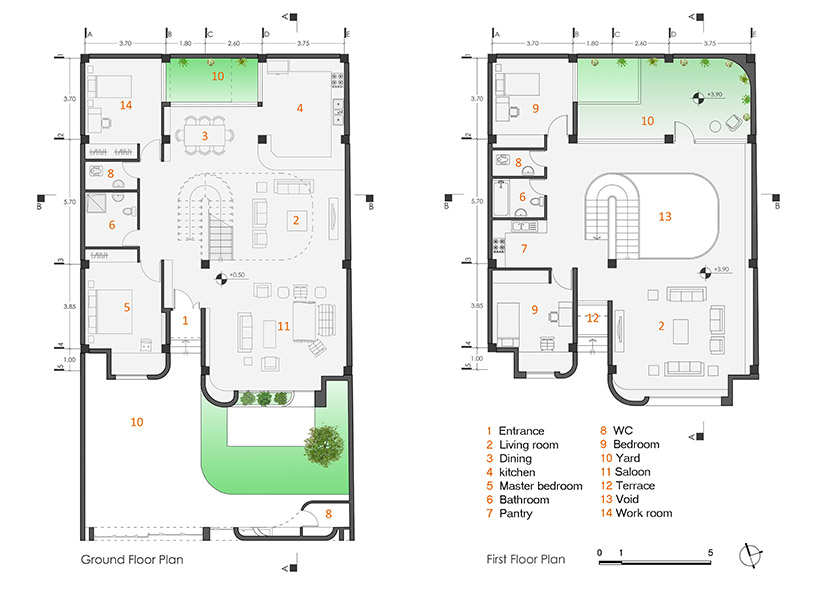 ayeneh office bahar house iran designboom