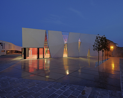 idis turato overlaps old and new with krk sports hall + square