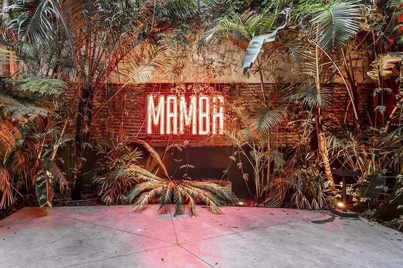 estudio HMA's mamba bar fuses oxidised iron tones with greenery in buenos aires