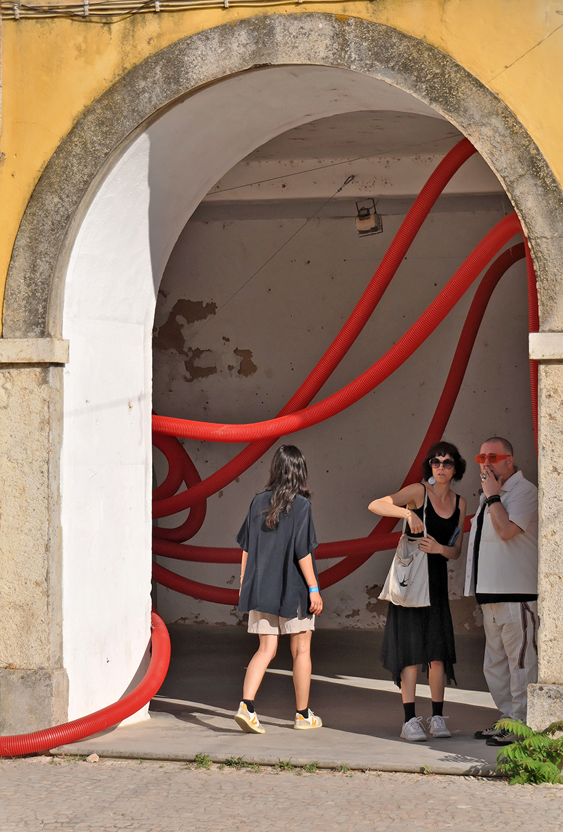 interactive giant squids tentacles embrace old beer factory on the margins of ria formosa 10