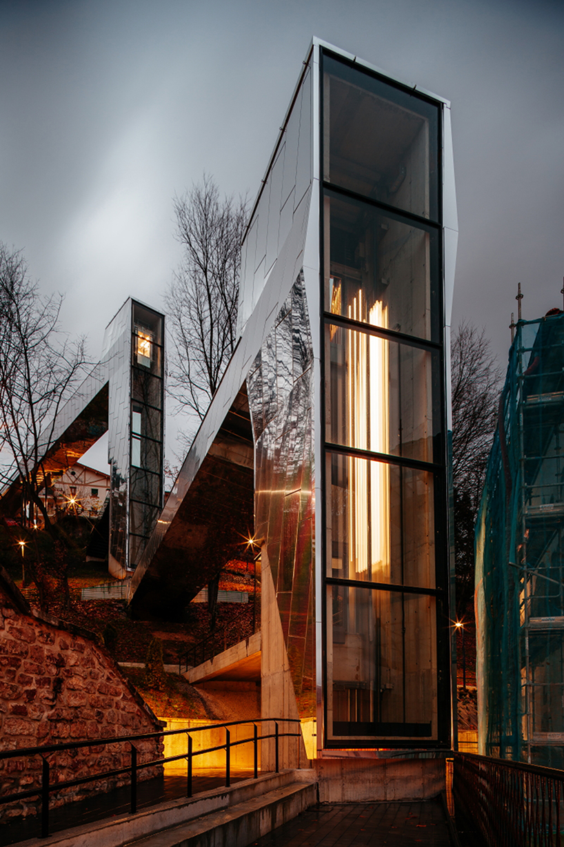 vaumm builds an 'urban elevator' to reconnect the spanish town of errenteria designboom