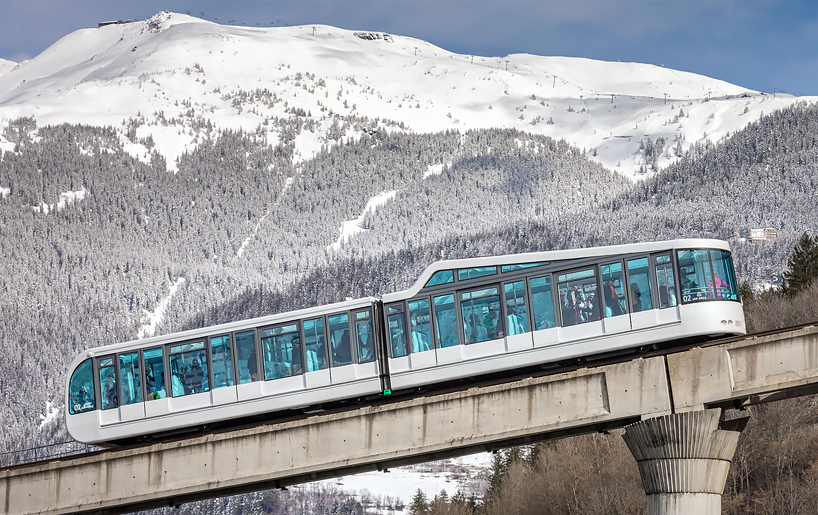 atelier 360 designs a fully glazed funicular in the french mountains 1