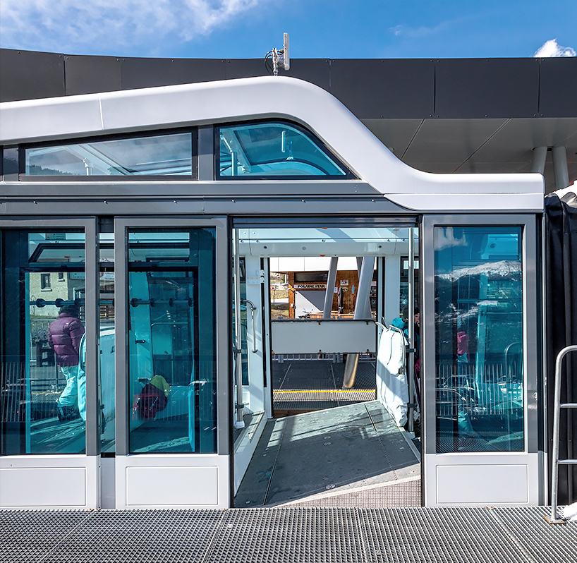 atelier 360 designs a fully glazed funicular in the french mountains 7