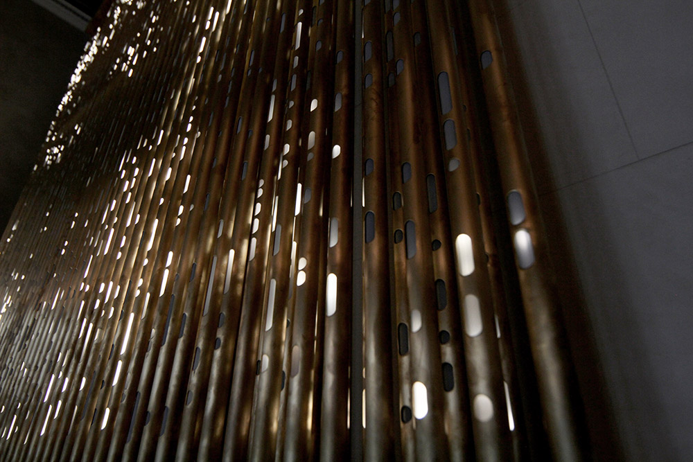 SOFTlab creates light organ by layering an array of LED-filled brass pipes stratus