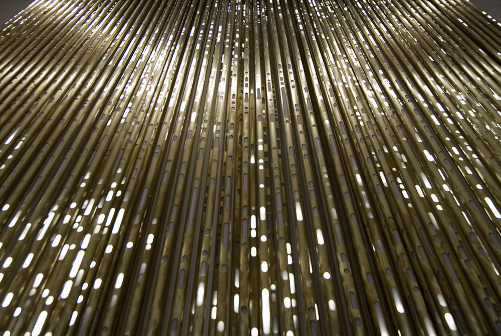 SOFTlab creates light organ by layering an array of LED-filled brass pipes stratus