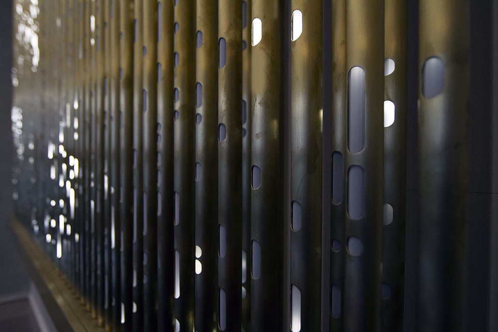 SOFTlab creates light organ by layering an array of LED-filled brass pipes stratus