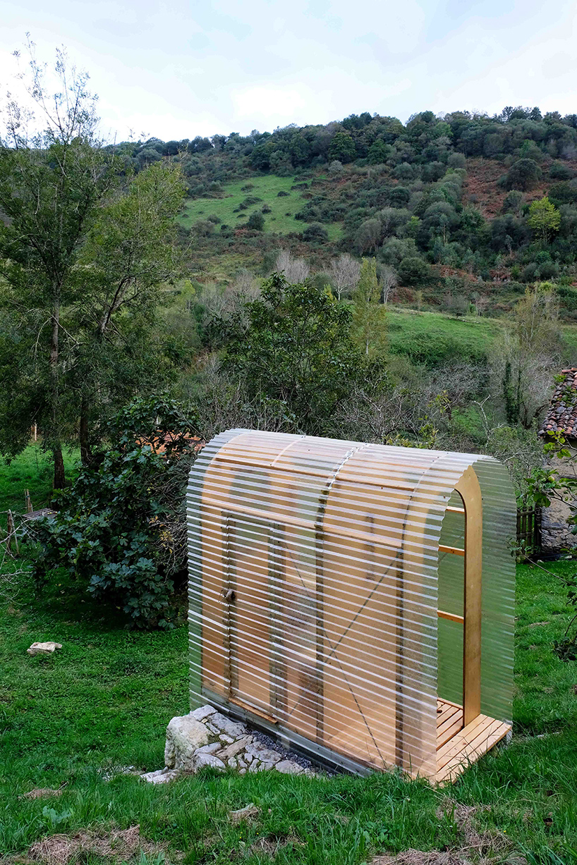 nico goebel's thegoodviewloo is a translucent bathroom in the spanish countryside