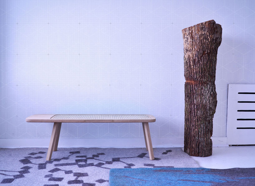tim defleur embeds an ancestral technique into his contemporary oza bench