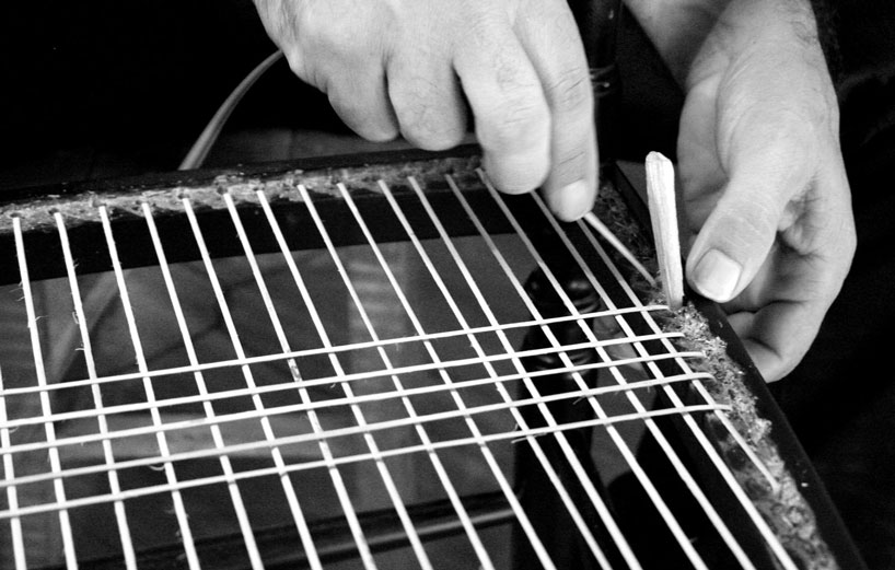 tim defleur embeds an ancestral technique into his contemporary oza bench