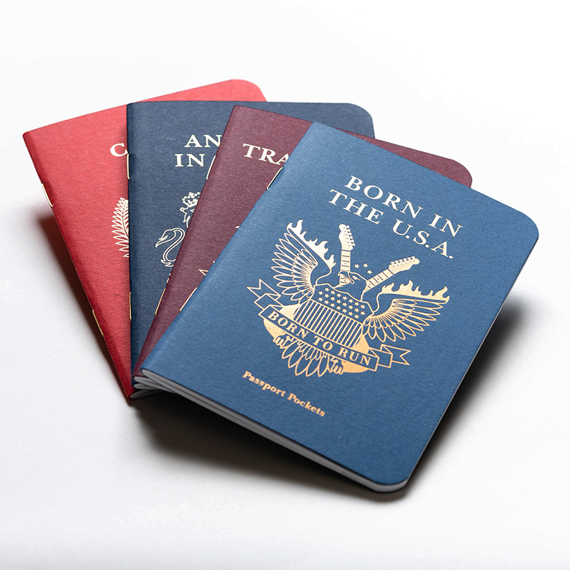 let your imagination travel, even if you can’t, with these passport notebooks designboom