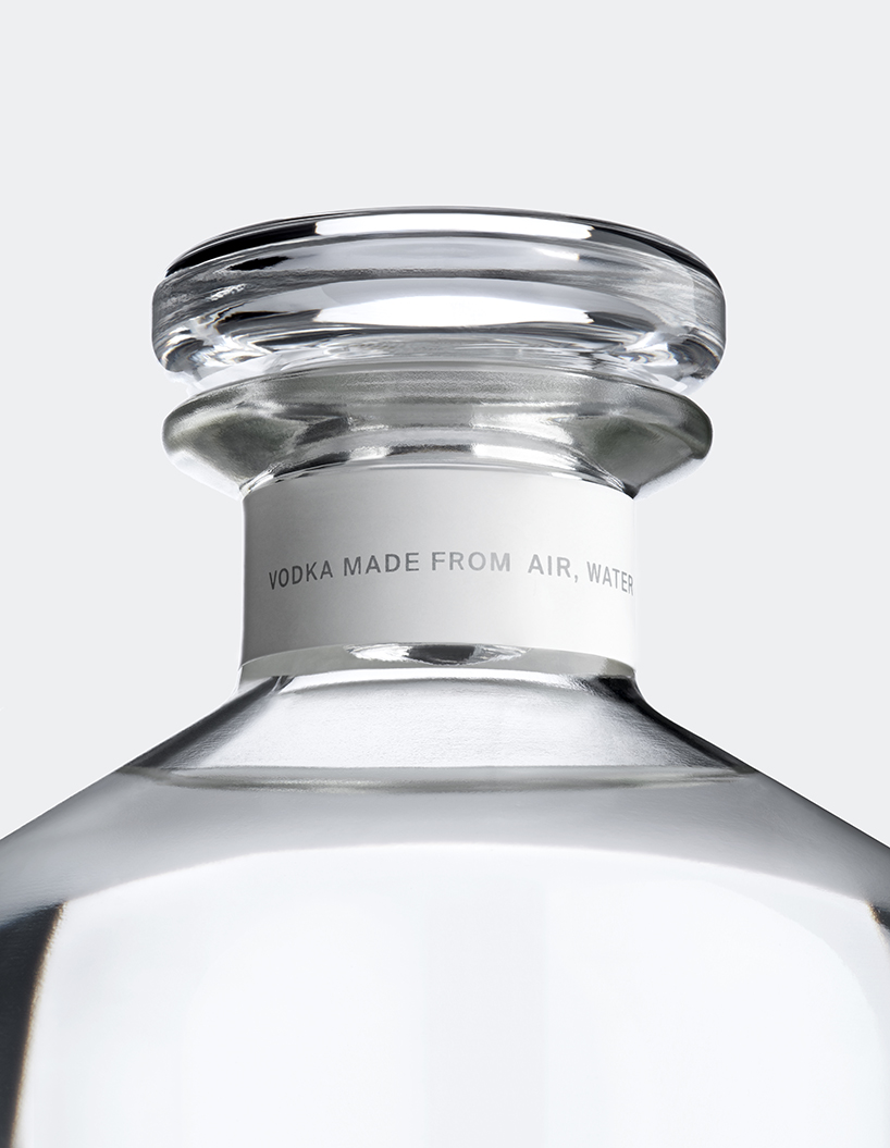 air co. vodka is a carbon-negative alcohol brand created by joe doucet x partners designboom