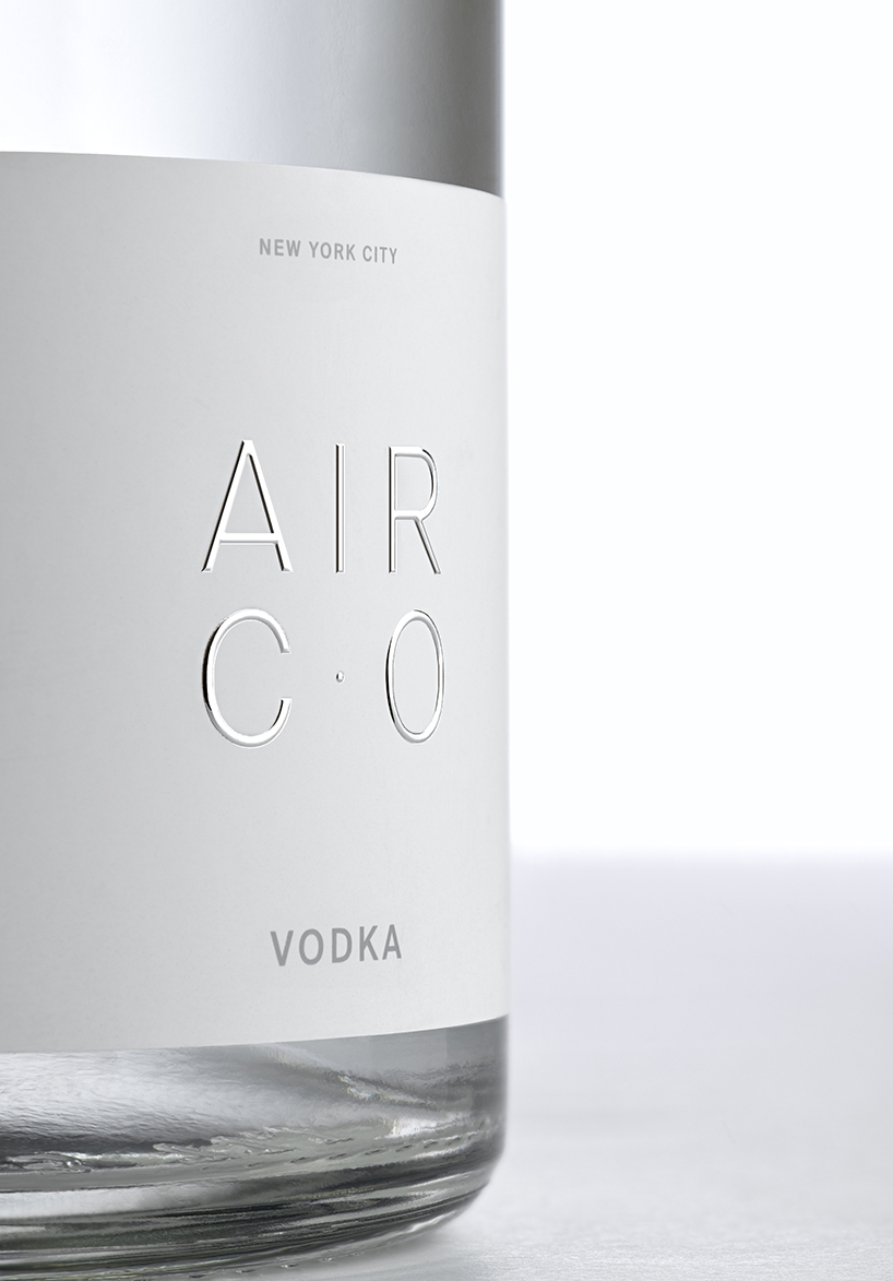 air co. vodka is a carbon-negative alcohol brand created by joe doucet x partners designboom