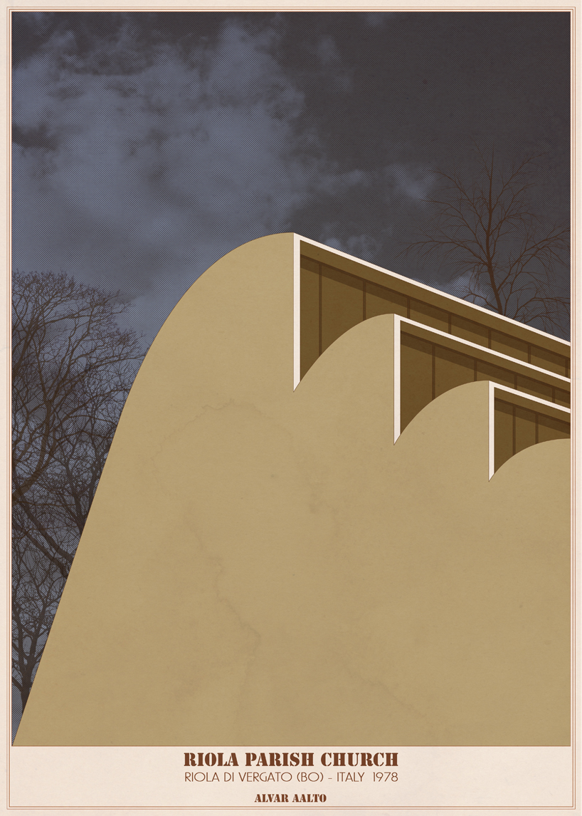 'sacred spaces' by andre chiote depicts religious architecture as graphic illustrations designboom