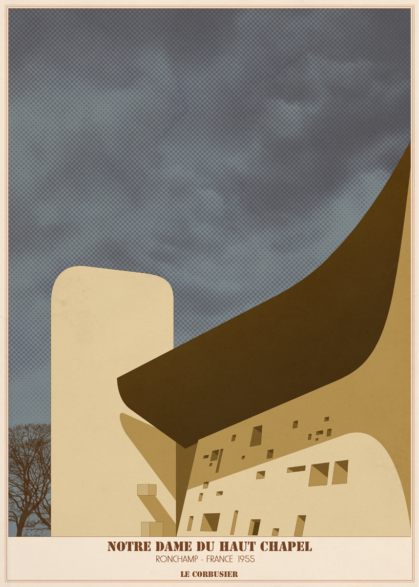 'sacred spaces' by andre chiote depicts religious architecture as graphic illustrations designboom