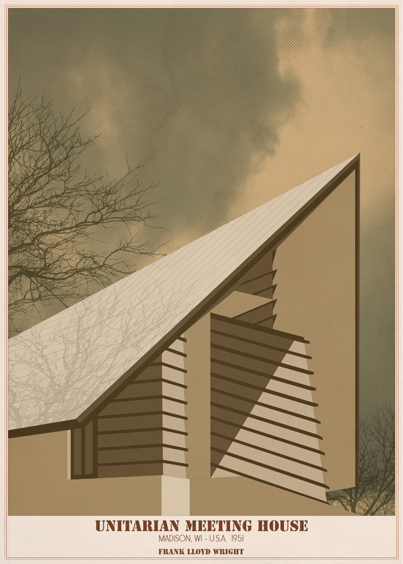 'sacred spaces' by andre chiote depicts religious architecture as graphic illustrations designboom