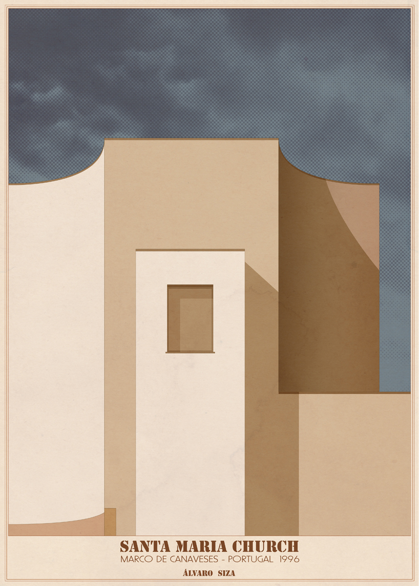 'sacred spaces' by andre chiote depicts religious architecture as graphic illustrations designboom