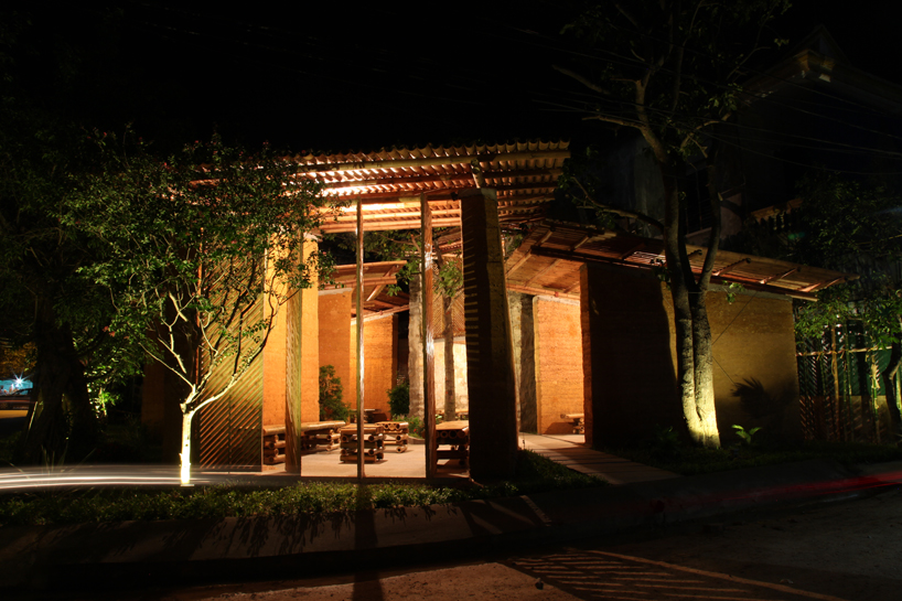 H&P architects: sustainable bamboo, earth and stone pavilion - 8