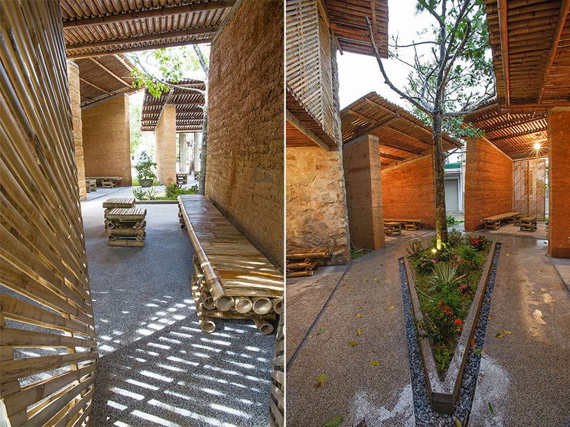 H&P architects: sustainable bamboo, earth and stone pavilion - 2