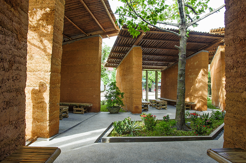 H&P architects: sustainable bamboo, earth and stone pavilion - 1