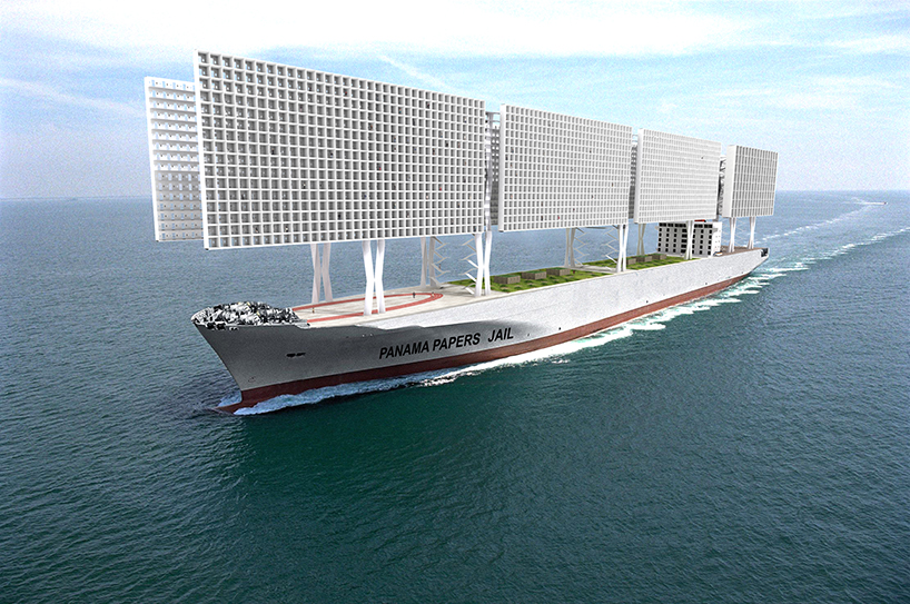 1week1project panama papers jail designboom