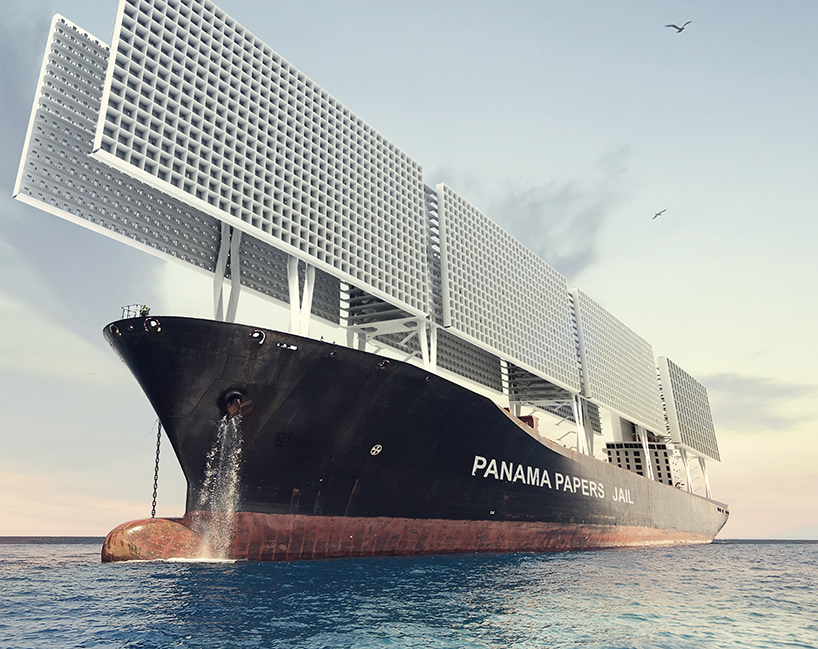 1week1project panama papers jail designboom