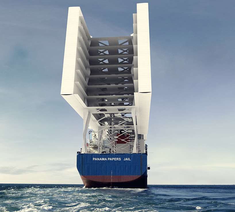 1week1project panama papers jail designboom