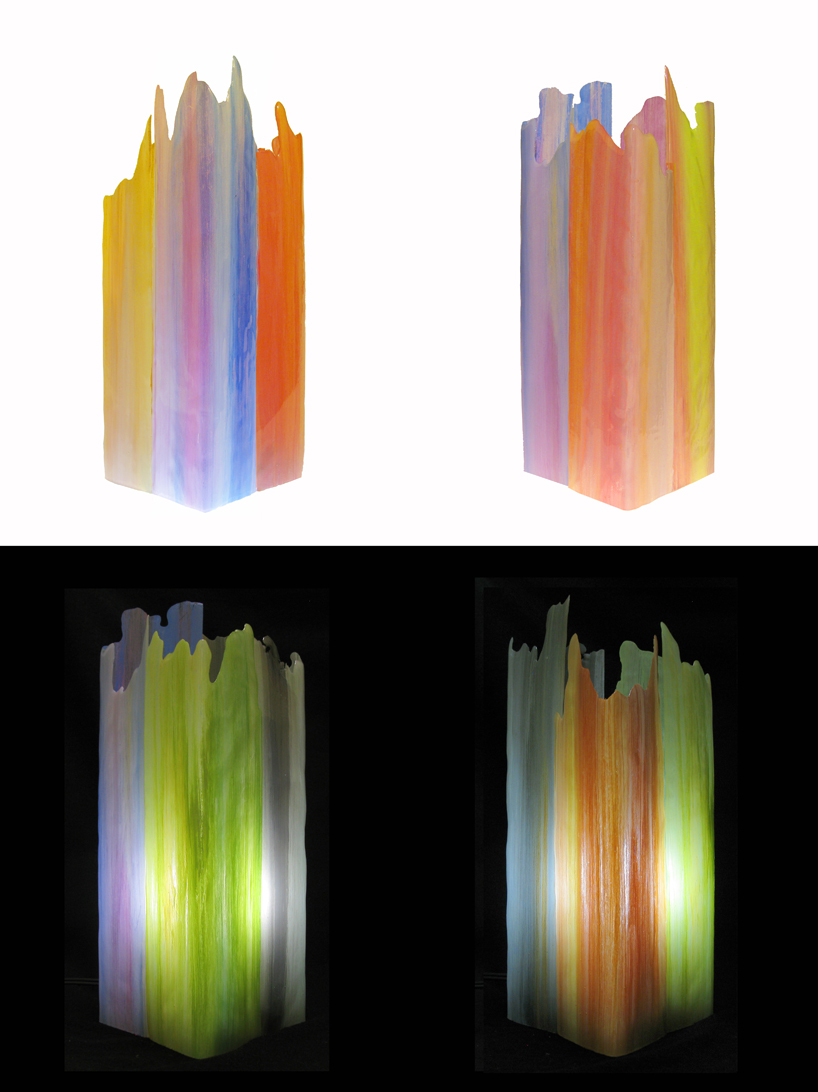 painterly spectrum resin lamps taeg nishimoto