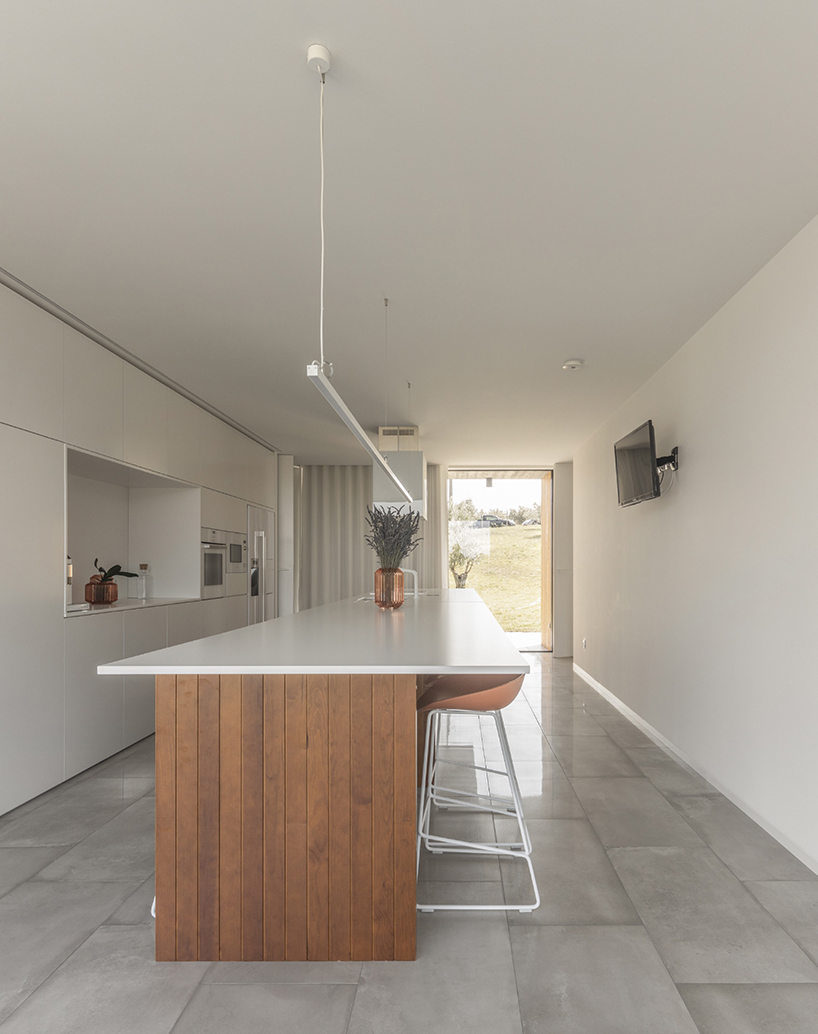 contaminar designs an l shape concrete house surrounded by olive trees in porto de mos 6