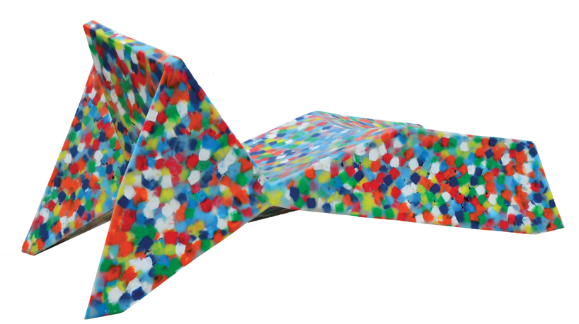 alessandro mendini ecopixel plastic recycling designboom chaise longue
