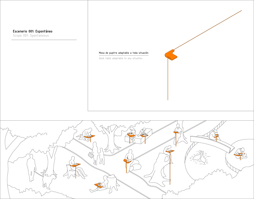 al borde arquitectos modular desk designboom