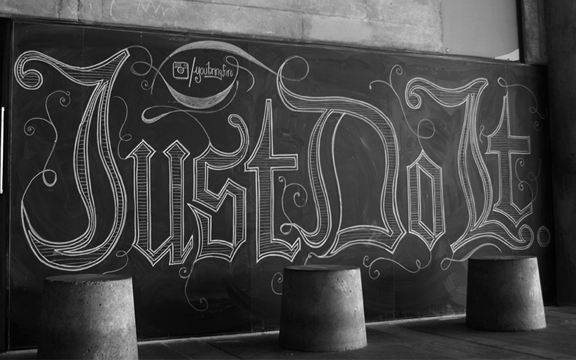 Scott biersack's motivational chalkboard lettering